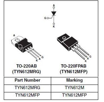 tyn612m/ tyn612mrg/ tyn612mfp管脚封装说明