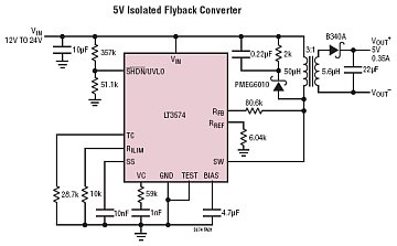 LT3574 Typical Application