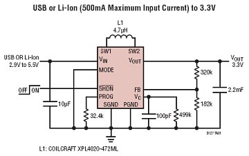 LTC3127 Typical Application